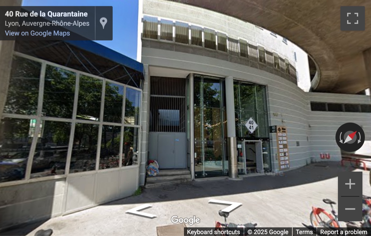Street View image of 41, Quai Fulchiron, Lyon, France