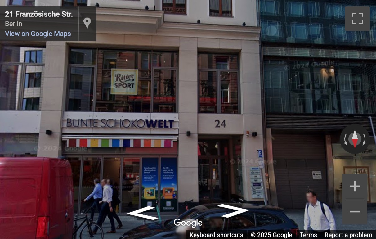 Street View image of Französische Strasse 24, Gendarmenmarkt, Berlin, Brandenburg
