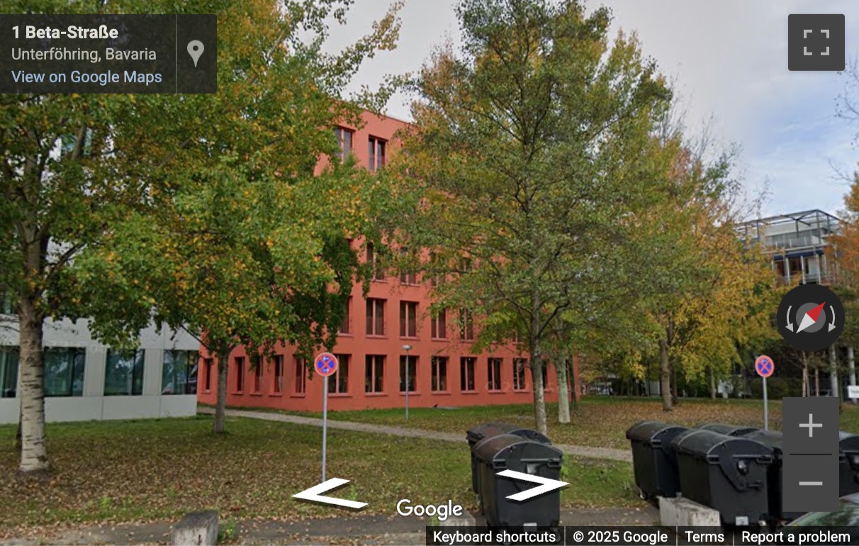 Street View image of Beta-Straße 10a, Unterföhring, Bavaria