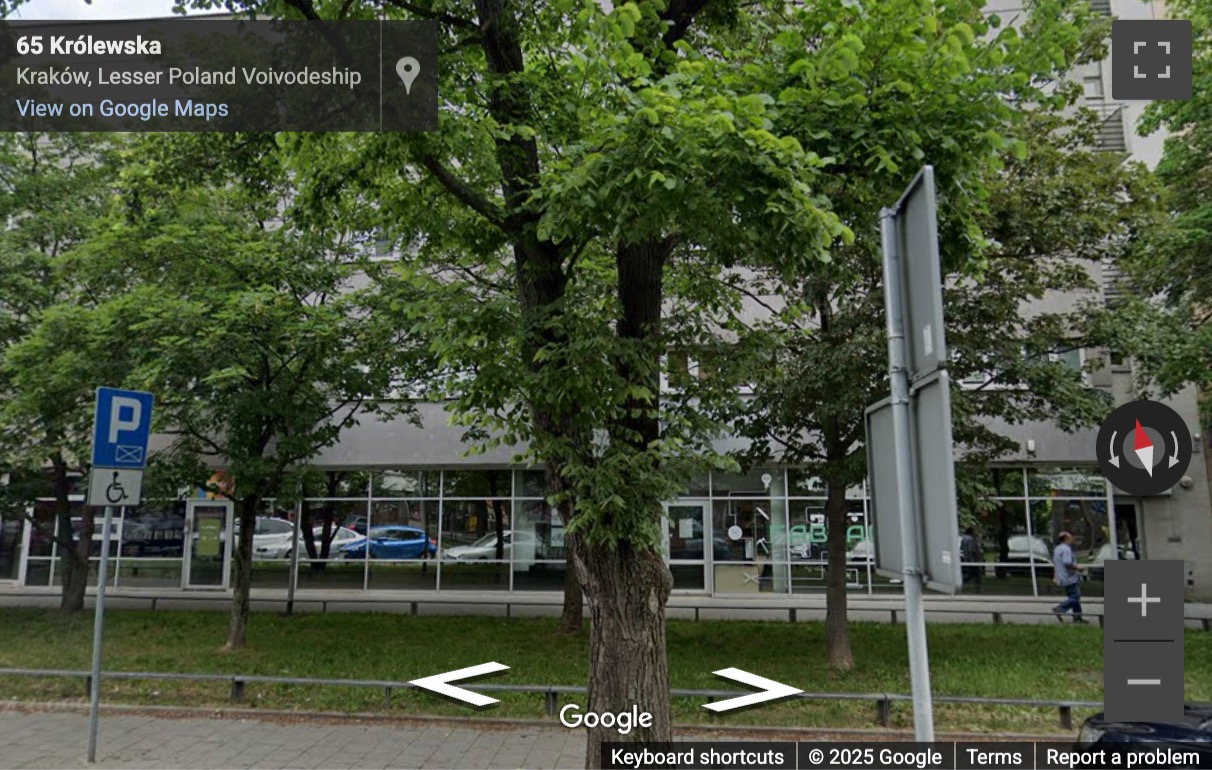 Street View image of 65A, Królewska, Krowodrza, Krakow