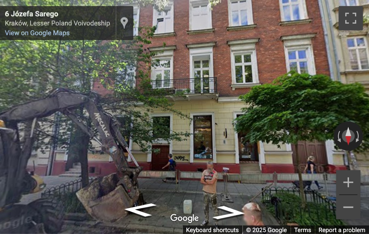Street View image of Józefa Sarego 5, 31-047 Kraków, Poland, Krakow