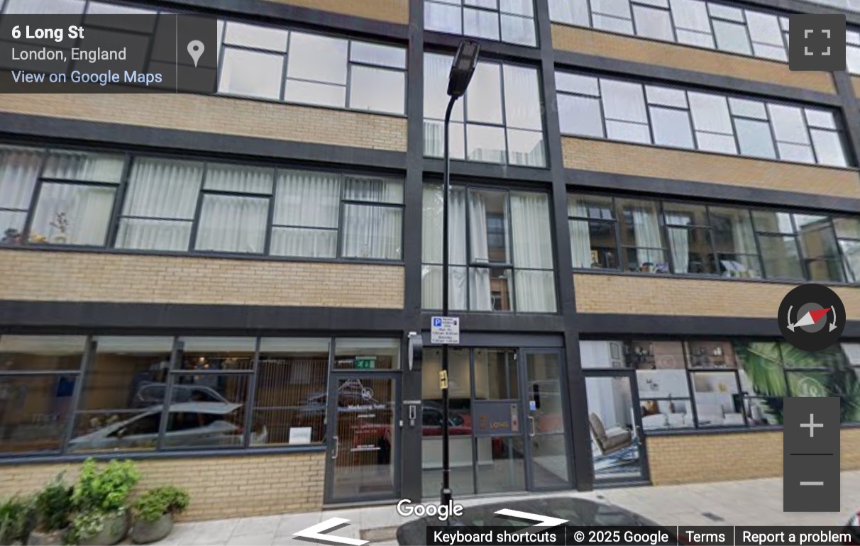 Street View image of 7 Long Street, Unit 7B, Shoreditch Workshops, Central London, E2