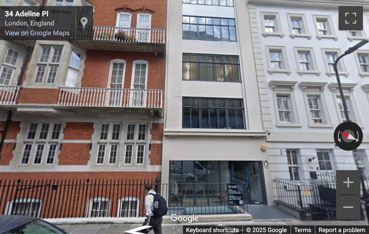 Street View image of 15 Adeline Place, Lower Ground, Central London, WC1B, UK