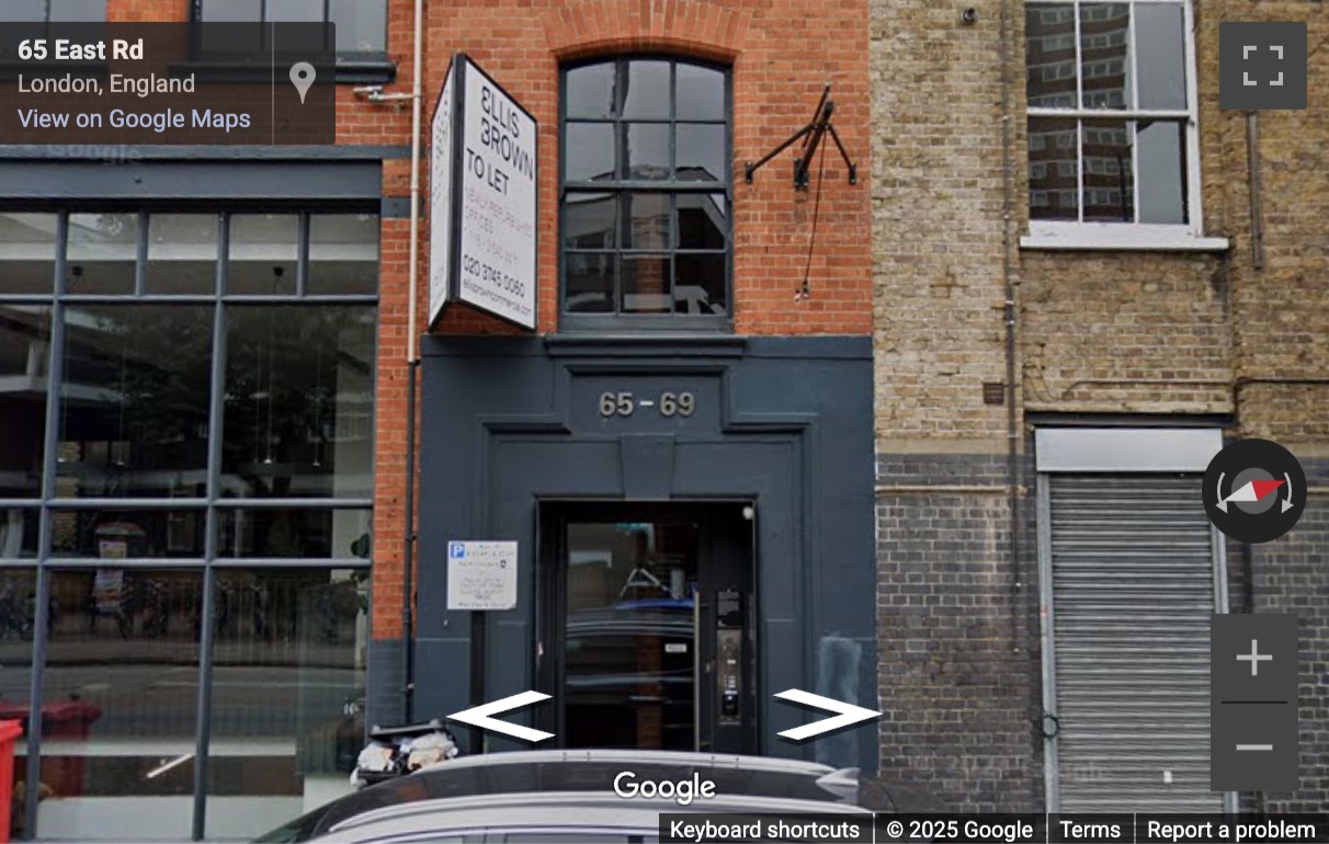 Street View image of 65-69 East Road, 1st Floor, Central London, N1, UK
