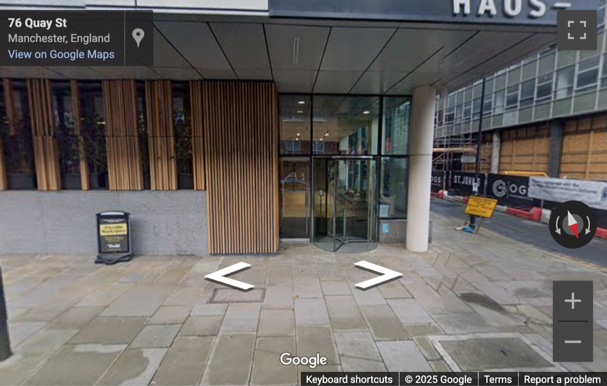 Street View image of 27, Quay Street, Manchester