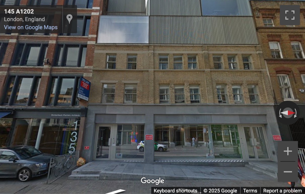 Street View image of 2nd Floor 141 Curtain Rd, Shoreditch, London
