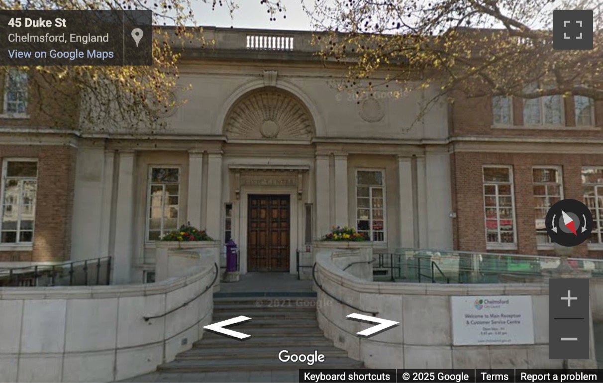 Street View image of Civic Centre, Duke Street, Chelmsford, Essex