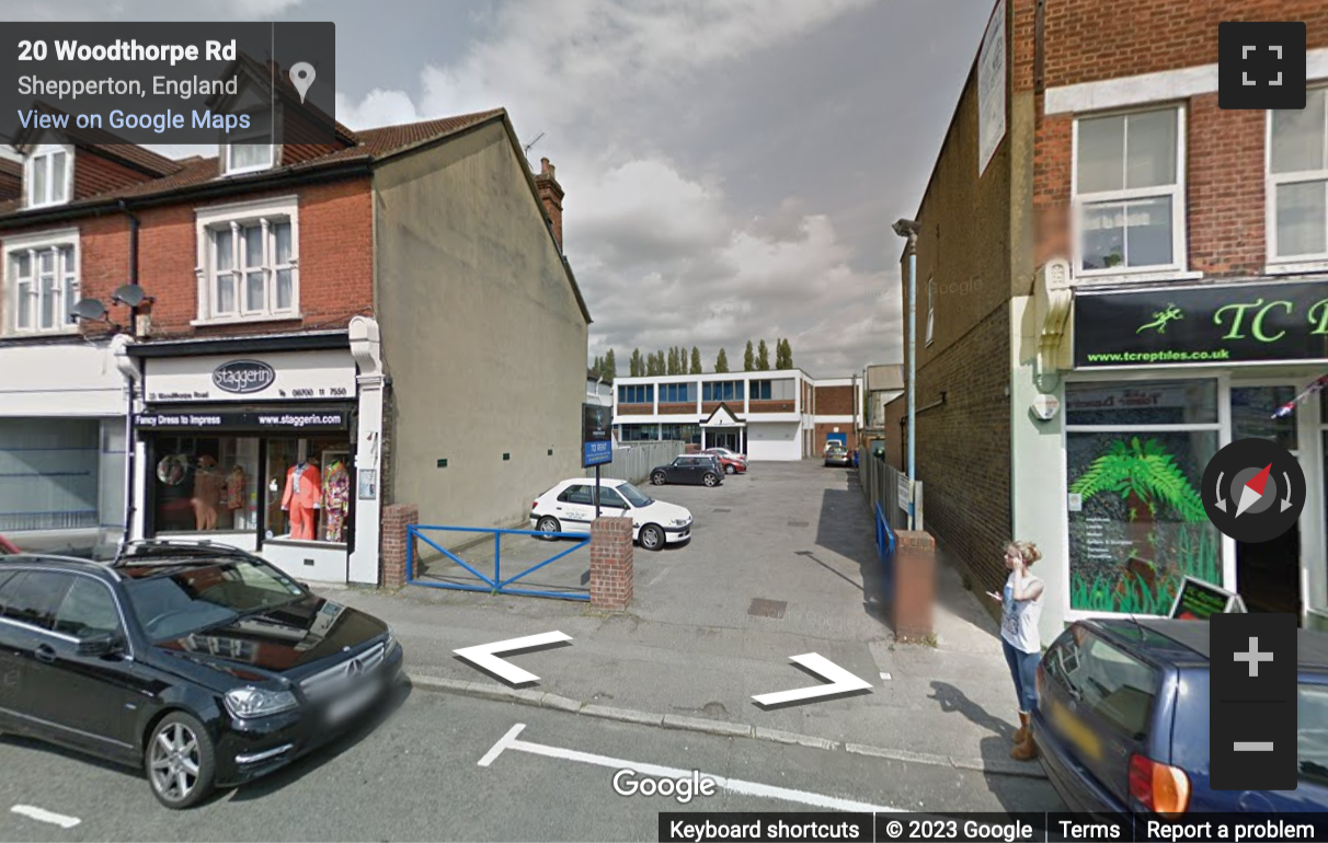 Street View image of 21 Woodthorpe Road, Ashford, Middlesex