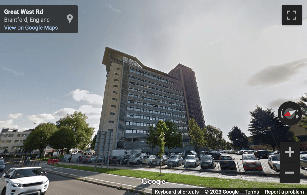 Street View image of Great West House, Great West Road, Brentford, TW8 (M4 J2)