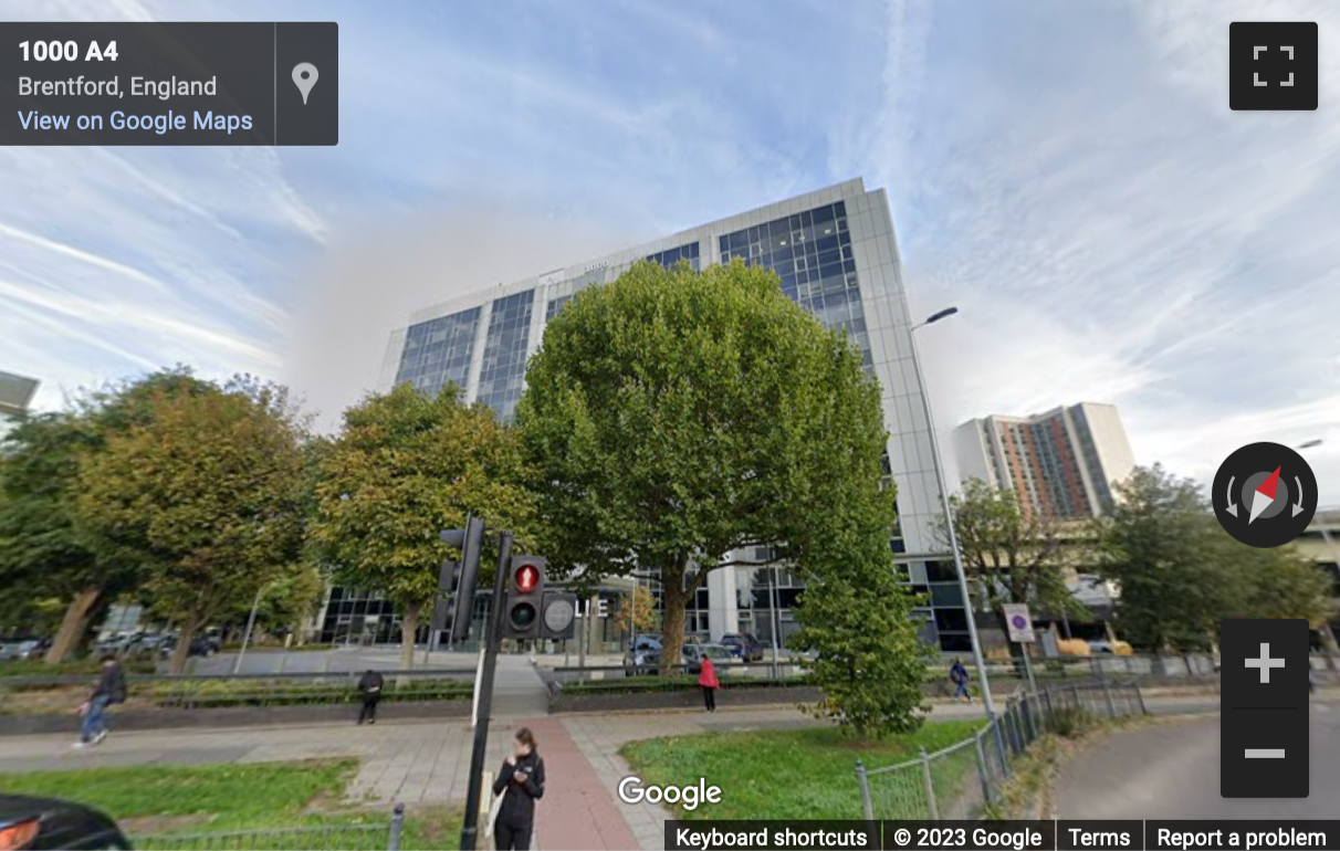 Street View image of 1000 Great West Road, Brentford, Hounslow, West London, TW8