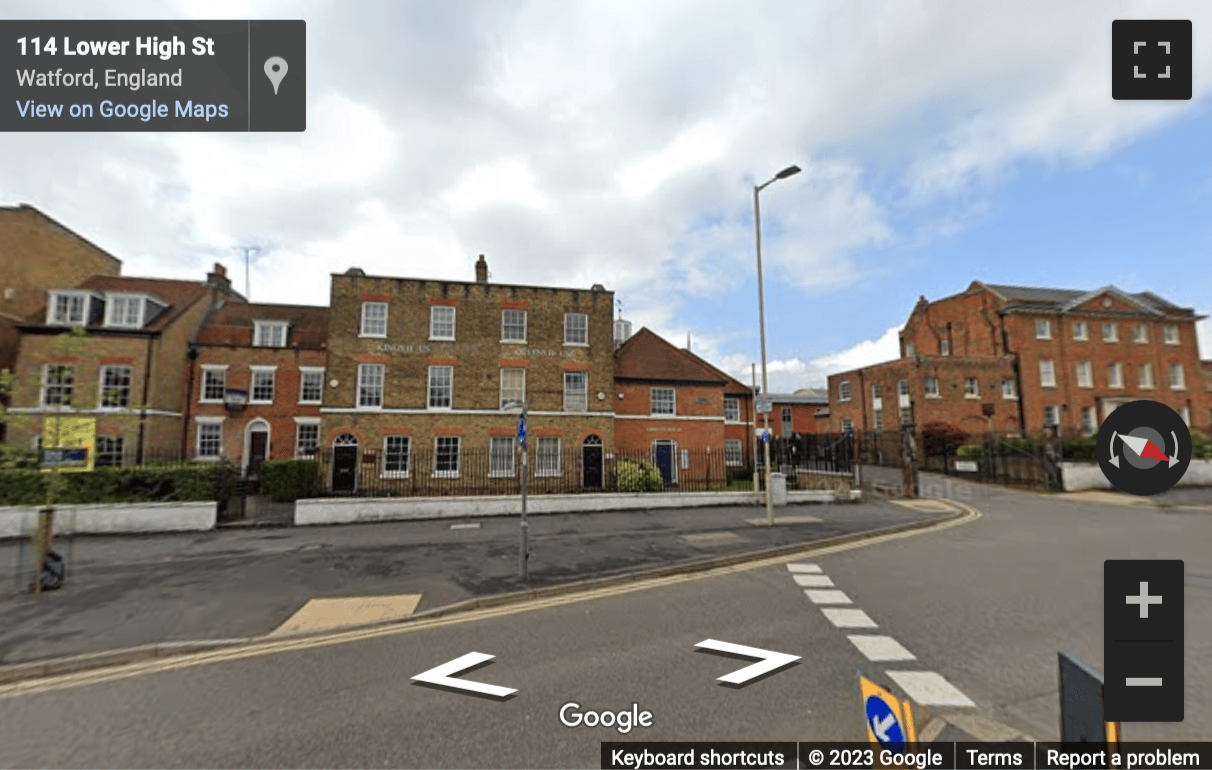 Street View image of 200 Lower High Street, Watford, Hertfordshire