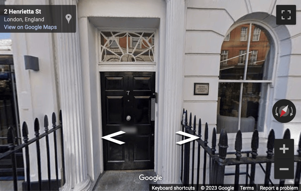 Street View image of 7-8 Henrietta Street, London, WC2E Overlooking Covent Garden Piazza