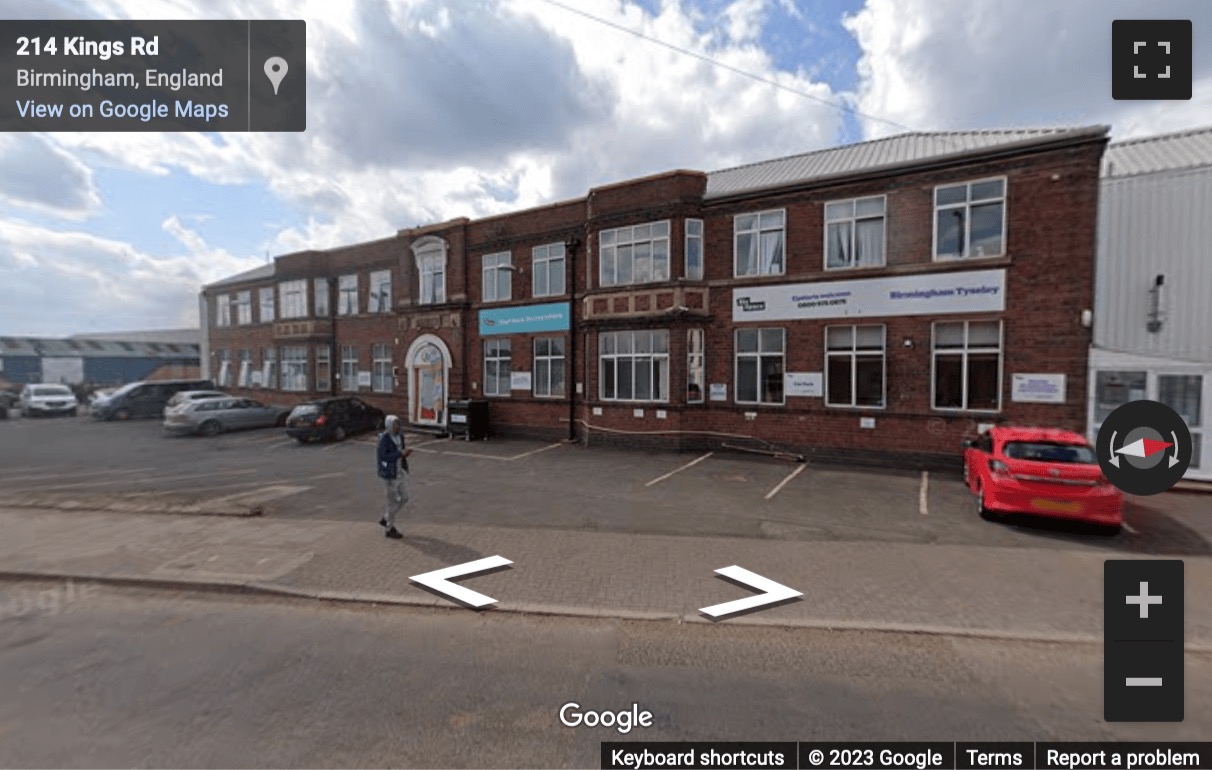 Street View image of Kings Road, Tyseley, Birmingham, West Midlands