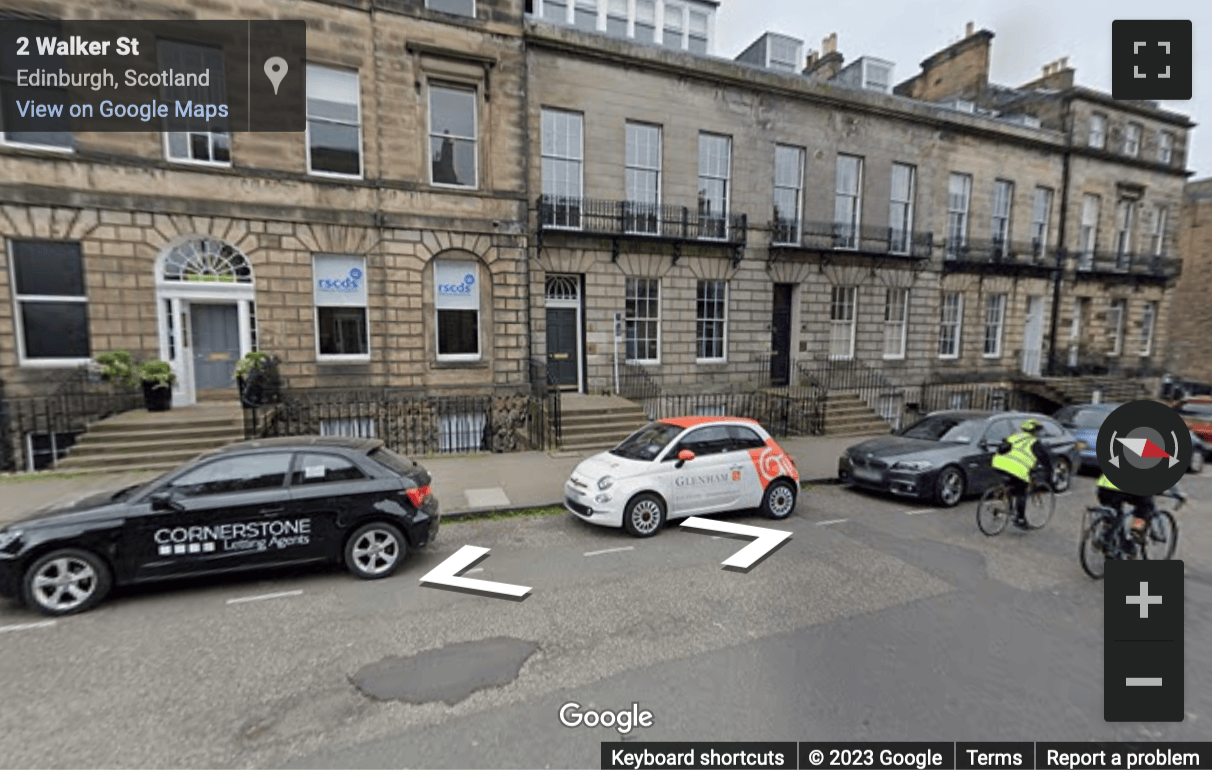 Street View image of 2 Walker Street, Edinburgh, Scotland