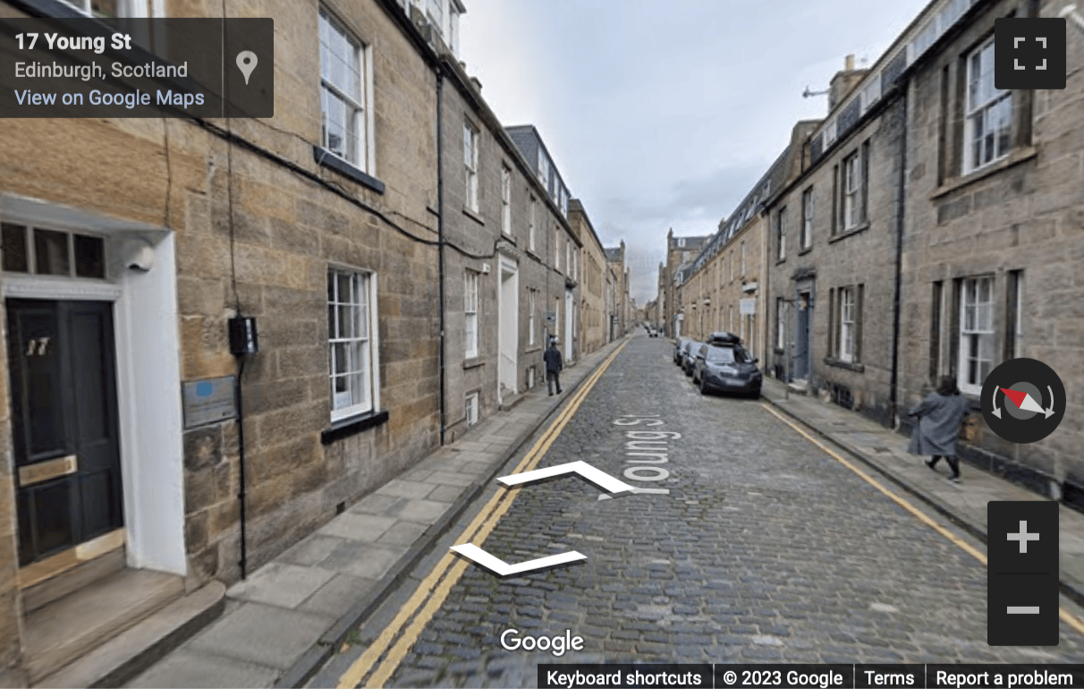 Street View image of 16 Young Street, Edinburgh, Scotland