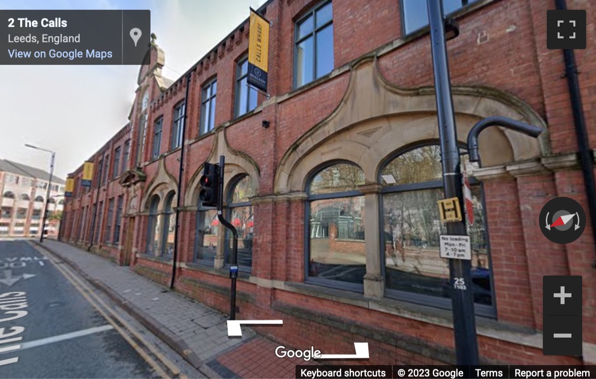 Street View image of Calls Wharf, 2 The Calls, Leeds, Yorkshire