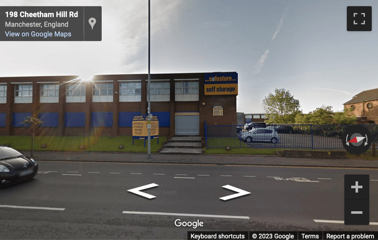 Street View image of 202-208 Cheetham Hill Road, Manchester
