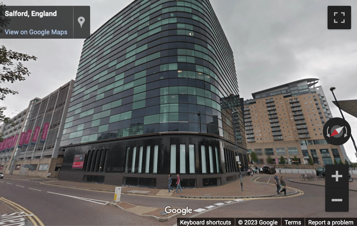 Street View image of Digital World Centre, 1 Lowry Plaza, The Quays, Manchester