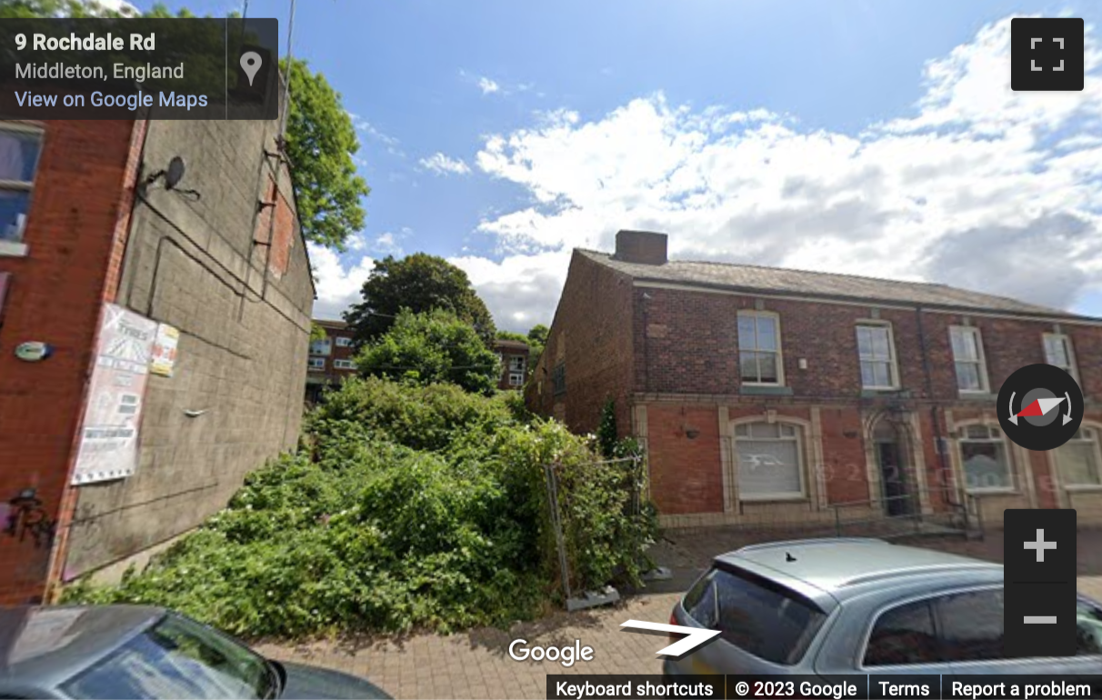 Street View image of Harewood House, 2-6 Rochdale Road, Middleton, Manchester