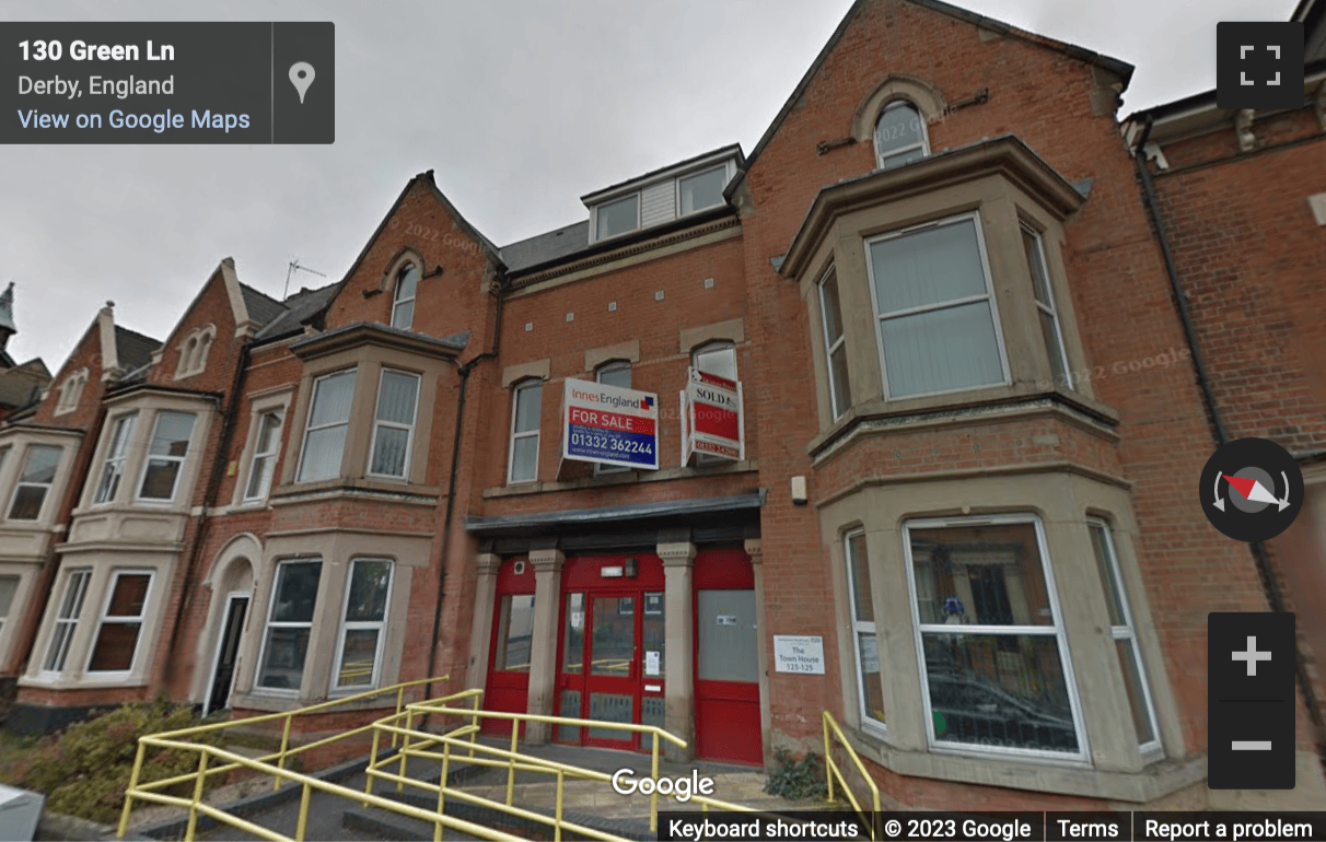 Street View image of The Town House, 123-125 Green Lane, Derby, Derbyshire