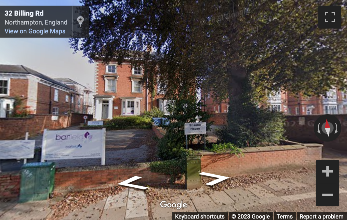 Street View image of 2nd floor, 32 Billing Road, Northampton, Northamptonshire