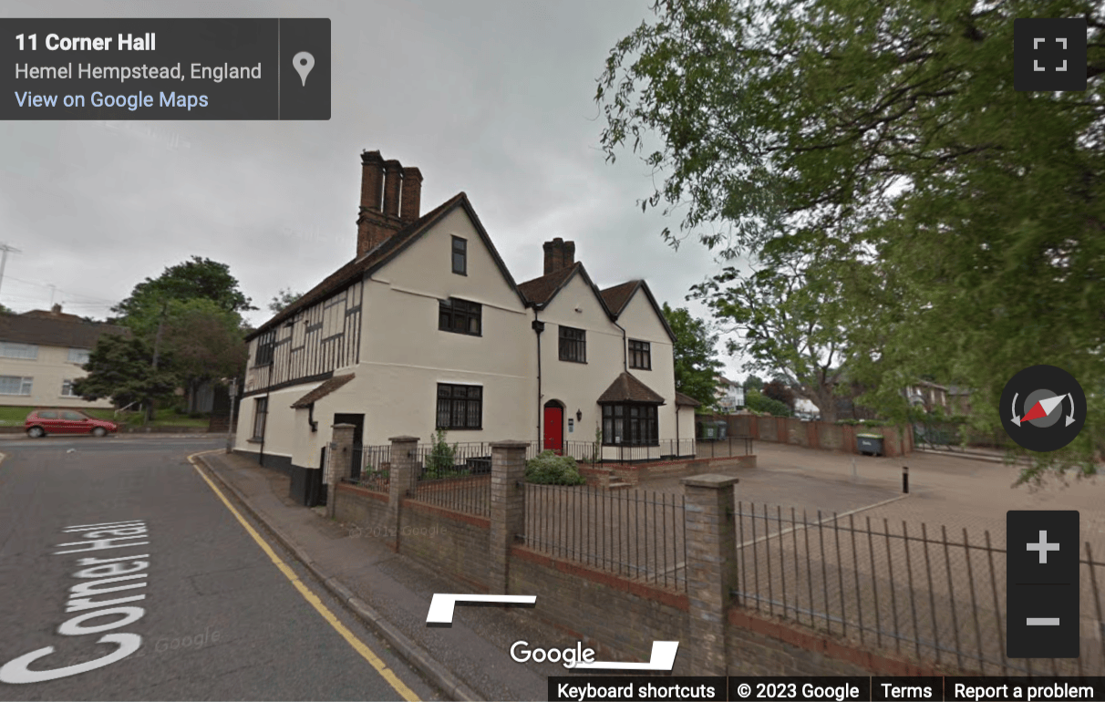Street View image of Three Gables, Corner Hall, Hemel Hempstead, Hertfordshire