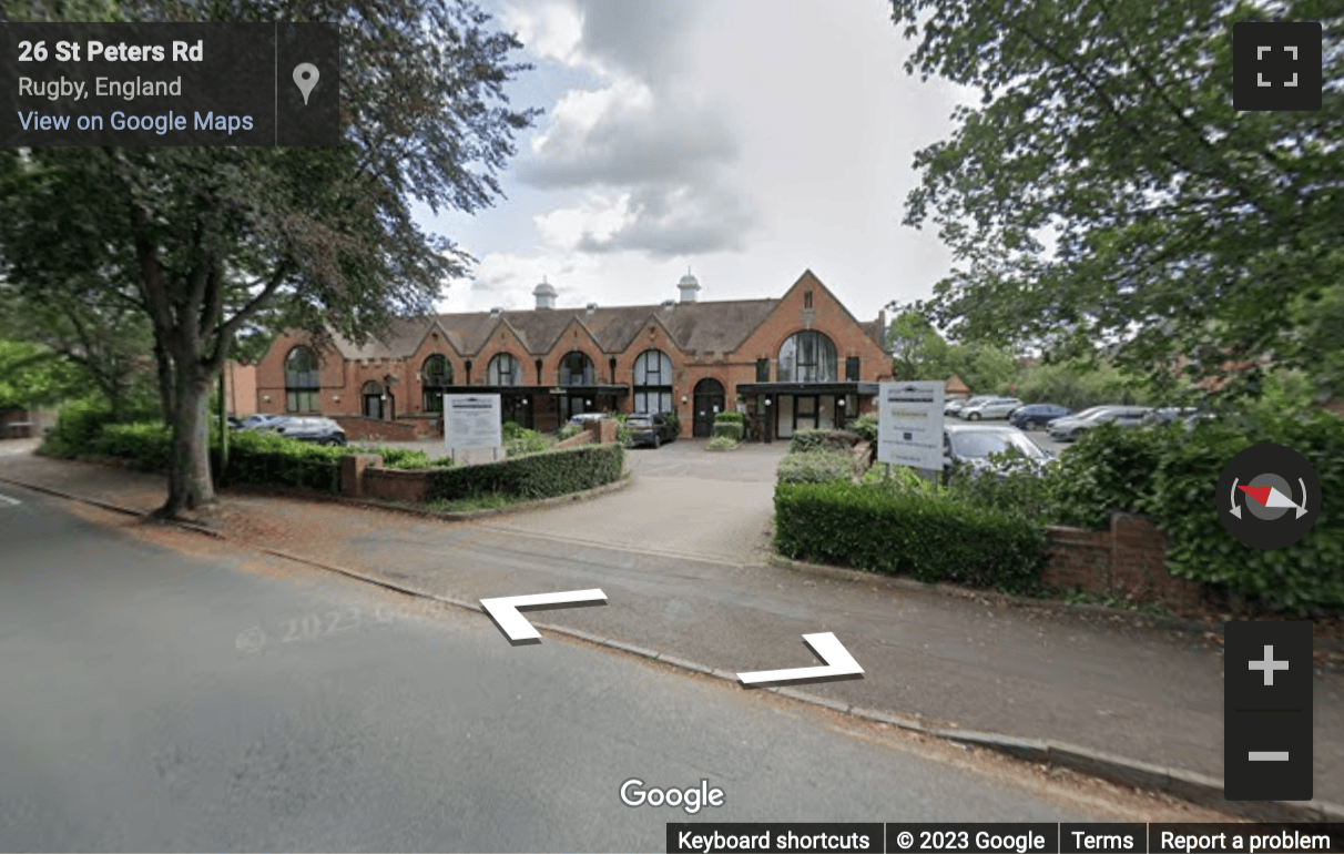 Street View image of St Peters Road, Rugby, Warwickshire