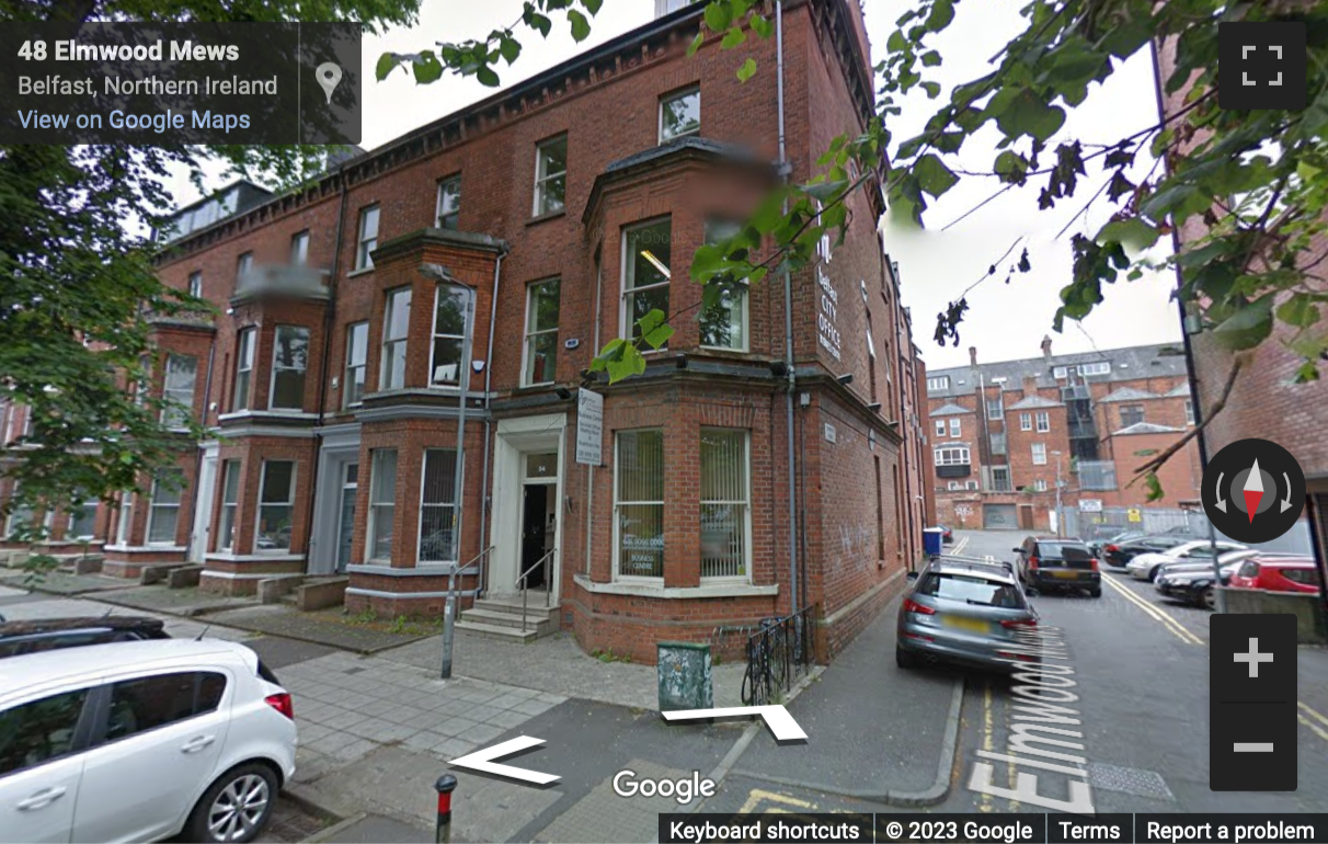 Street View image of 54 Elmwood Ave, Belfast, Northern Ireland