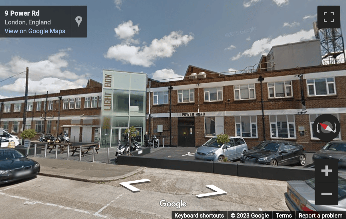 Street View image of The Light Box, 111 Power Road, West London, W4, UK