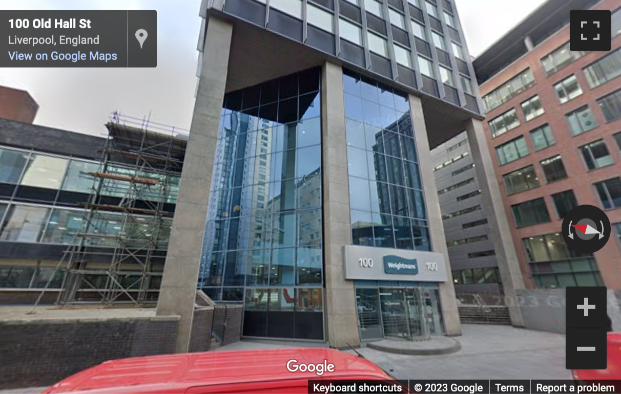 Street View image of The Plaza, 100 Old Hall Street, Liverpool, Merseyside