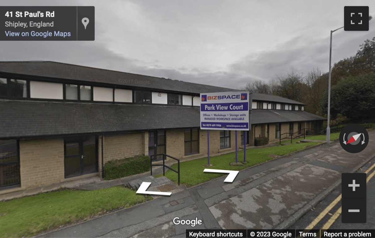 Street View image of Park View Court, St Paul’s Road, Shipley, Yorkshire