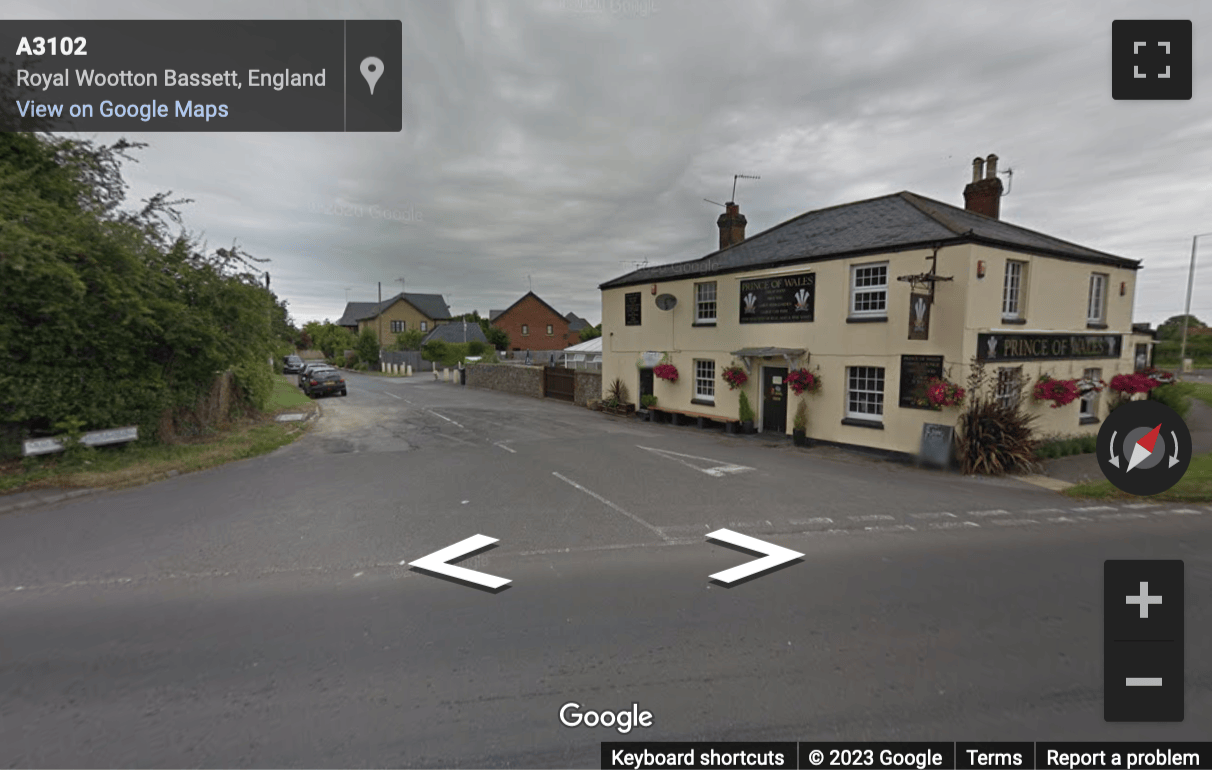 Street View image of Malmesbury Road, Chippenham, Swindon, Wiltshire