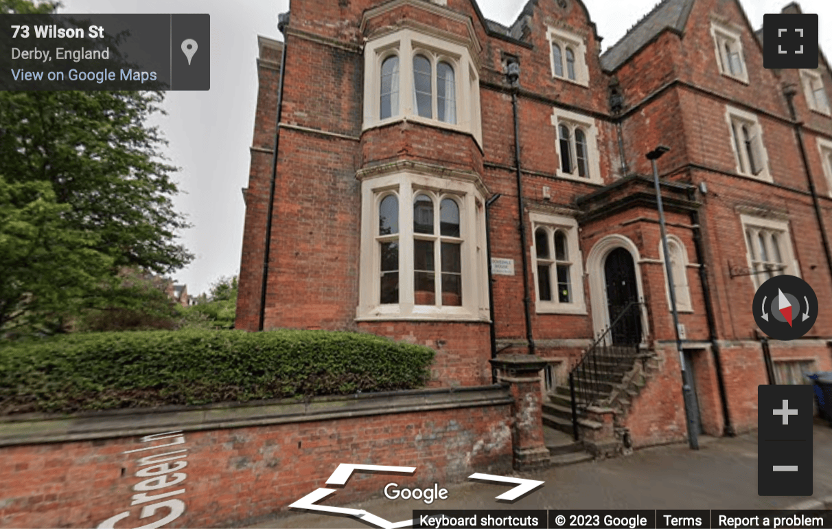 Street View image of Dovedale House, 73 Wilson Street, Derby, Derbyshire