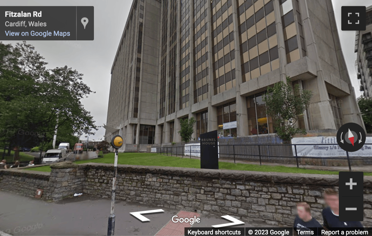 Street View image of Brunel House (15th floor), 2 Fitzalan Road, Cardiff, Wales