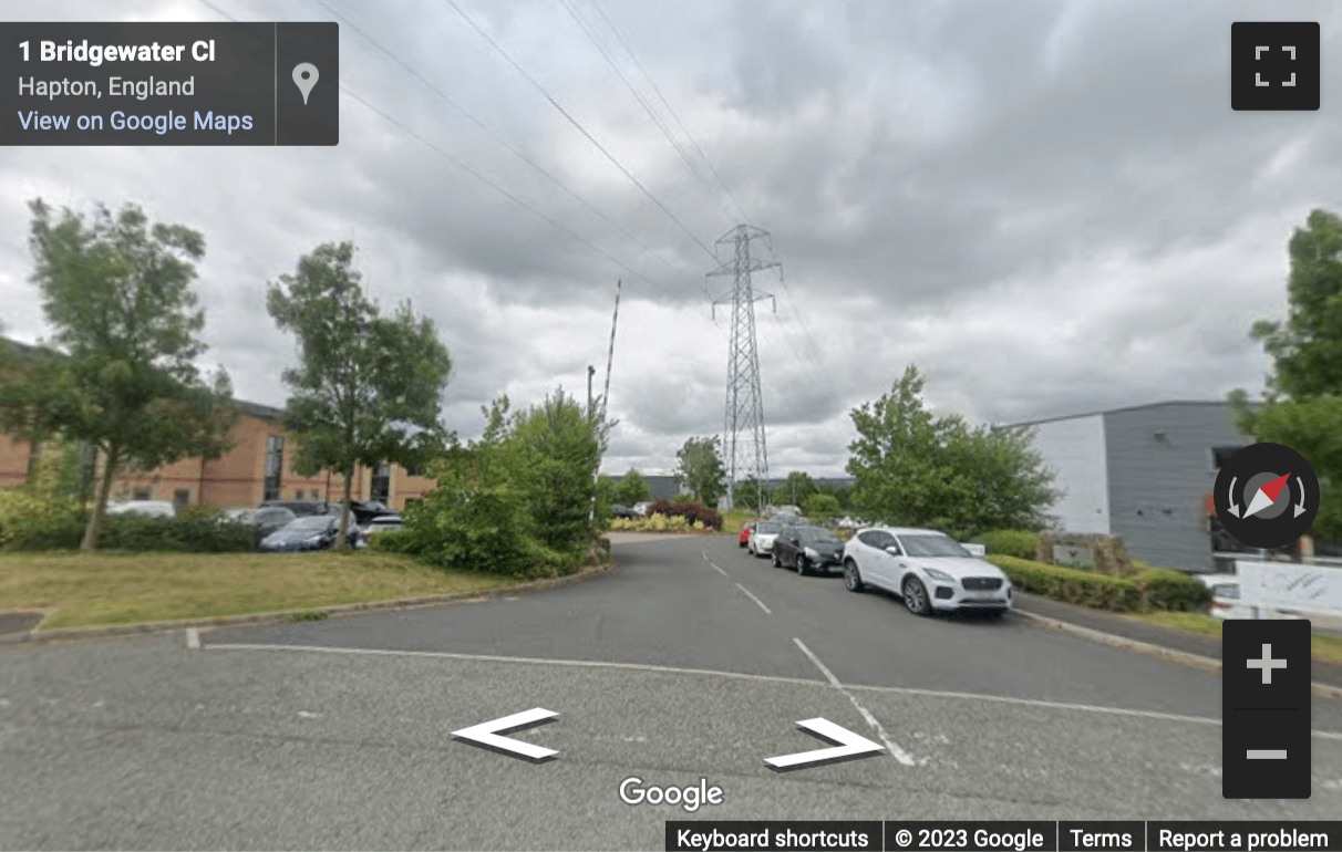 Street View image of 4 Kestrel Court, Network 65, Bridgewater Close, Burnley, Lancashire