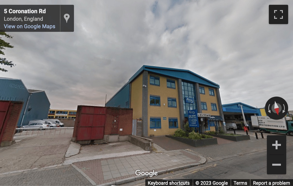 Street View image of 7 Coronation Road, Park Royal, Central London, NW10, UK