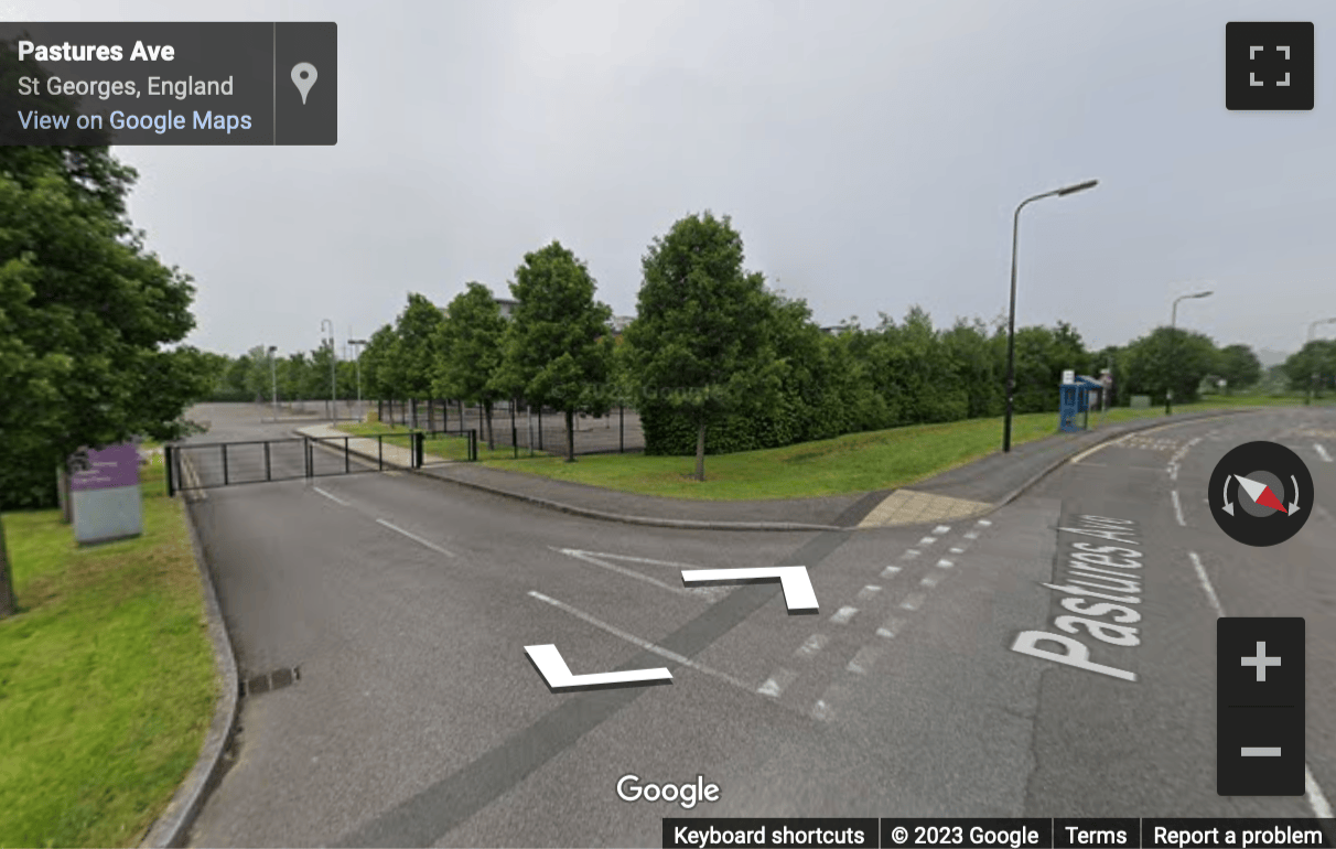 Street View image of Pastures Avenue, St Georges, Weston Super Mare, Somerset