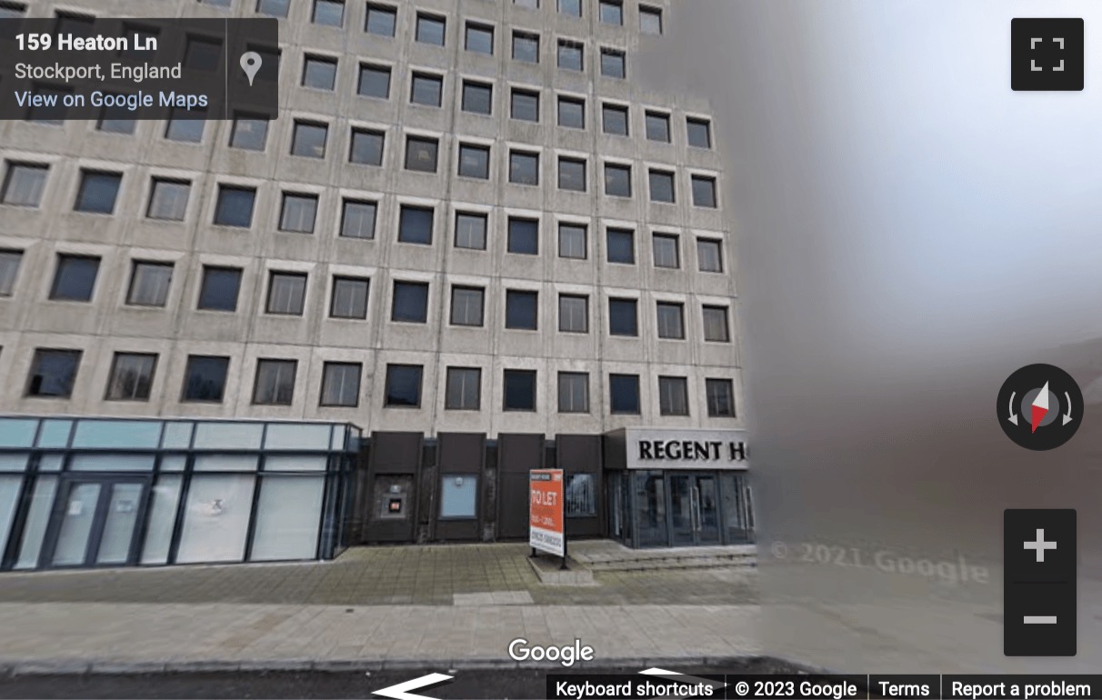Street View image of Regent House, Heaton Lane, Stockport, Cheshire