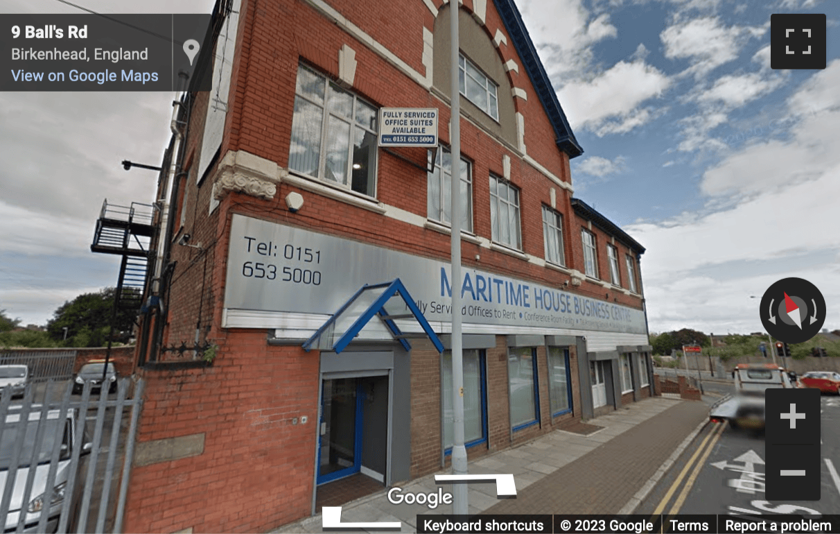 Street View image of Maritime House, 14-16 Balls Road, Wirral, Merseyside