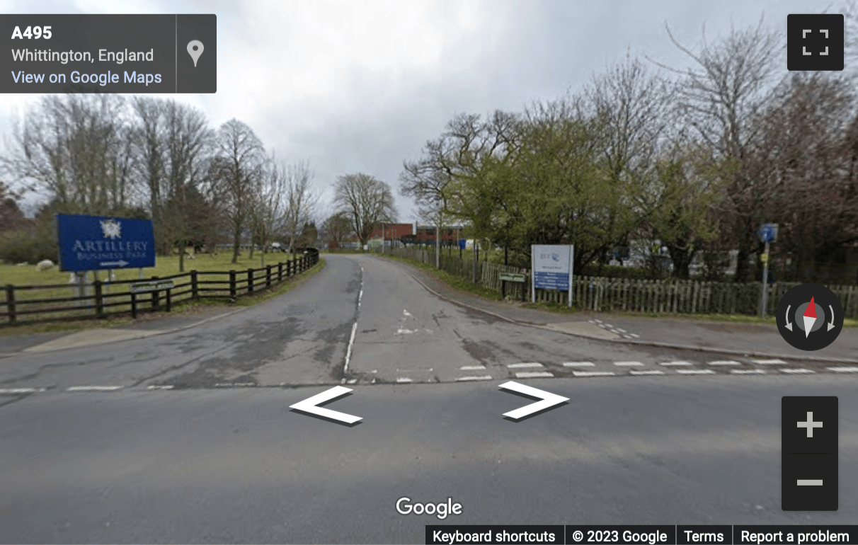 Street View image of The Fort Offices, Artillery Business Park, Park Hall, Oswestry, Shropshire