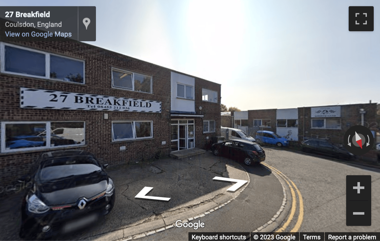 Street View image of Ullswater Business Park, 27 Breakfield, Coulsdon, London, CR5, UK