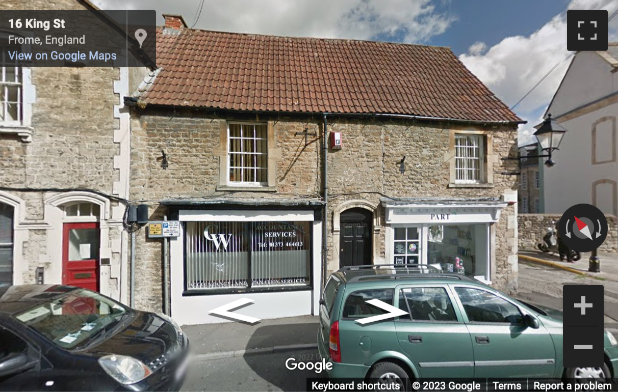 Street View image of 6 King Street, Frome, Somerset