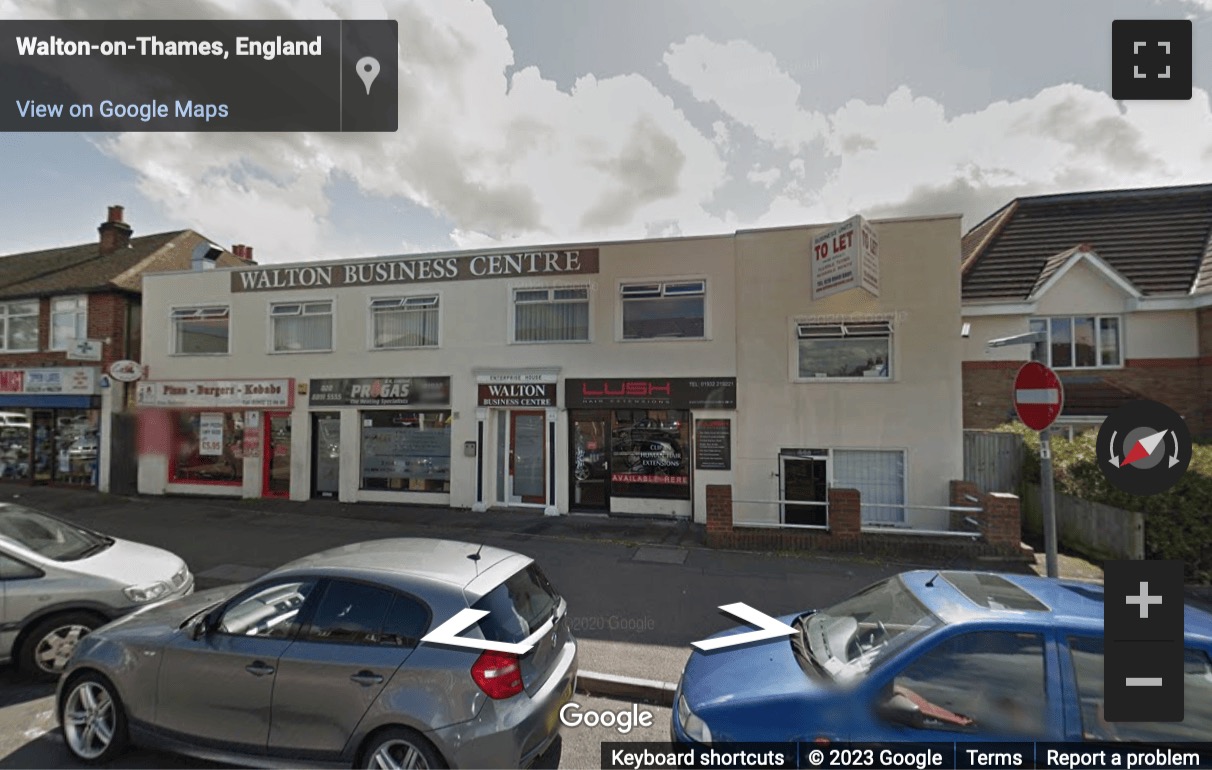 Street View image of Enterprise House, 44-46 Terrace Road, Walton on Thames, Surrey