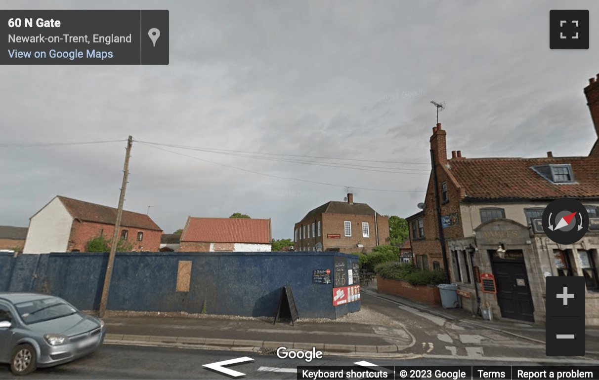 Street View image of 38 Water Lane, Newark, Nottingham