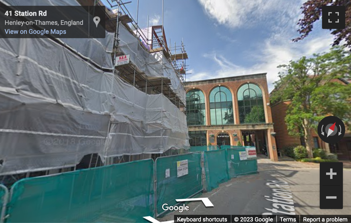 Street View image of Chiltern House, 45 Station Road, Henley on Thames, Oxfordshire