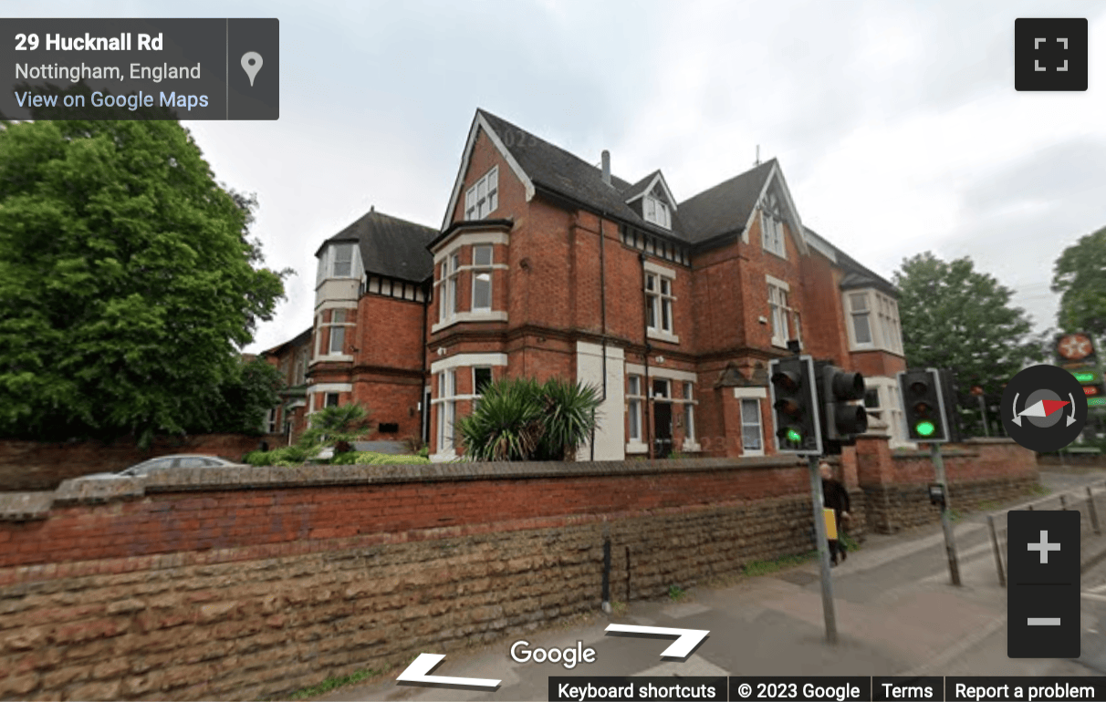 Street View image of Hamilton House, 9 Hucknall Road, Nottingham