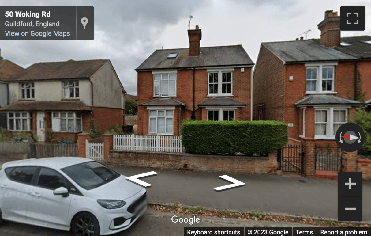 Street View image of The Old Mission Hall, Woking Road, Guildford, Surrey