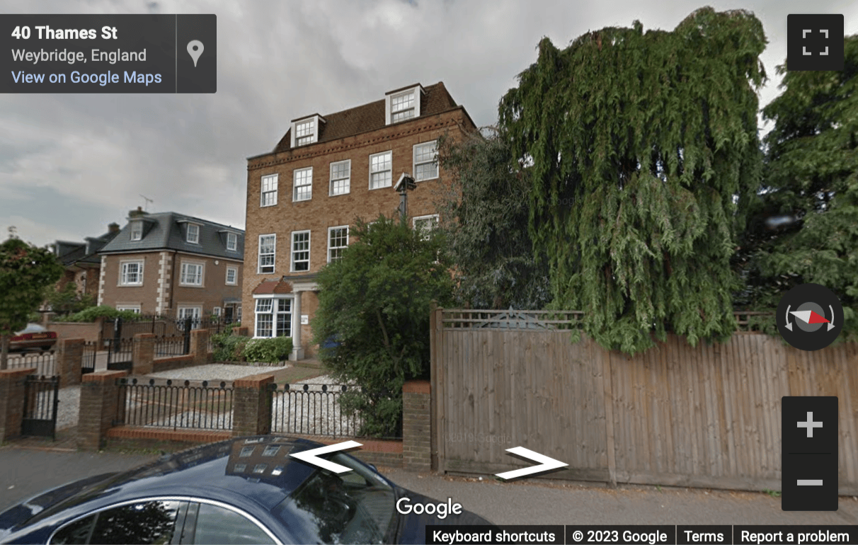 Street View image of Nicholson House, 41 Thames Street, Weybridge, Surrey