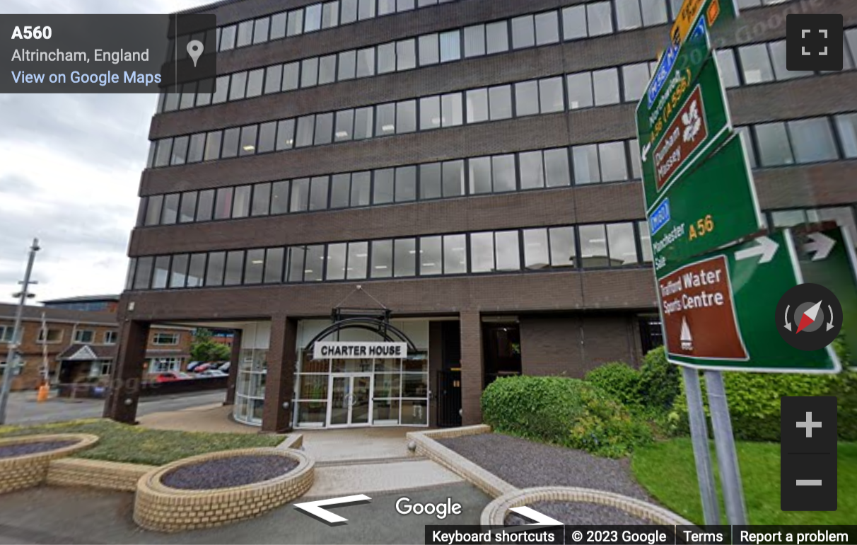 Street View image of Charter House, Woodlands Road, Altrincham, Greater Manchester