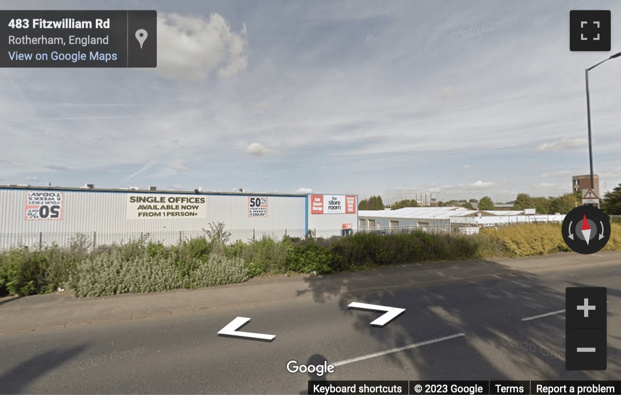 Street View image of The Store Room, Eastwood Trading Estate, Fitzwilliam Road, Rotherham